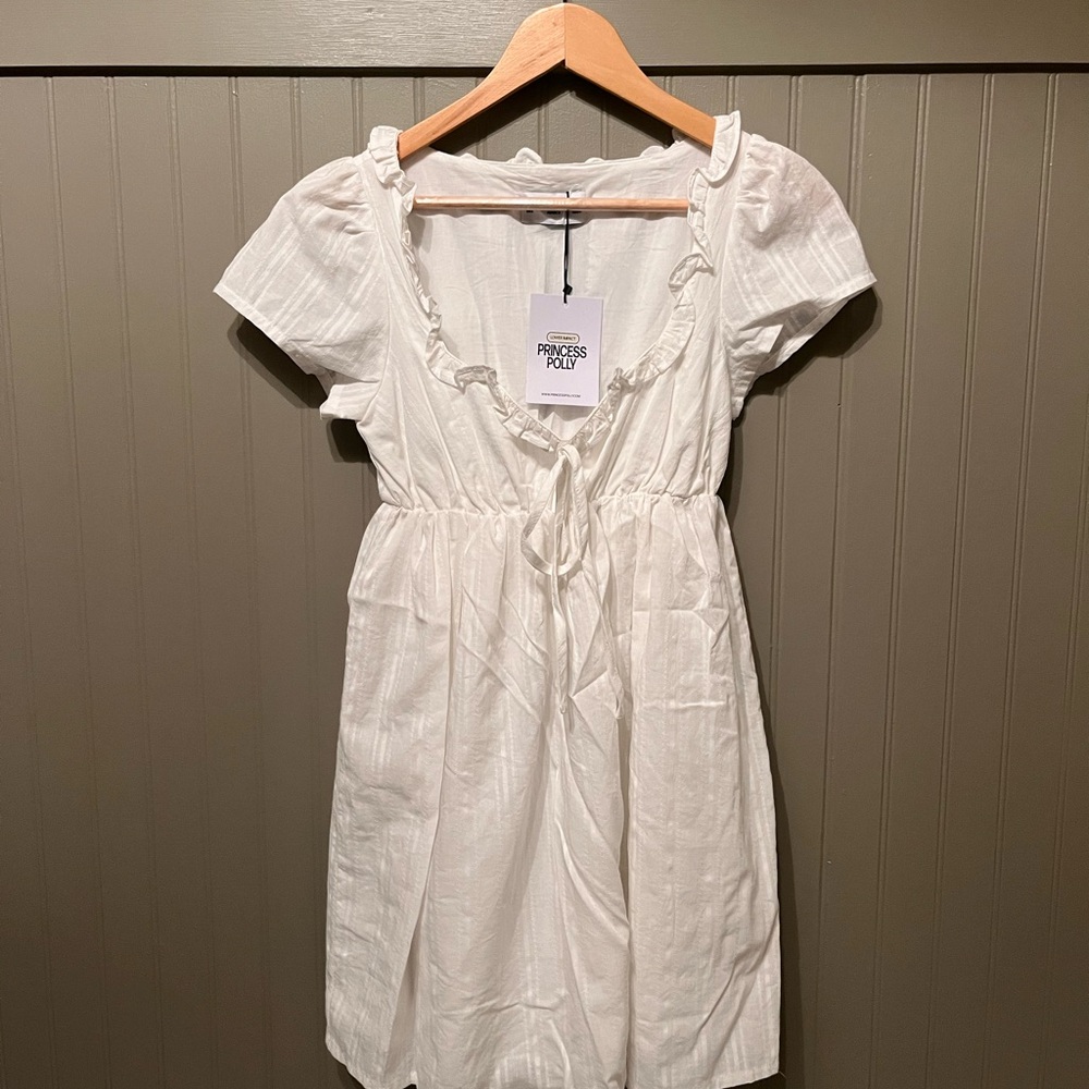 Princess Polly Monsterrat Mini Dress White